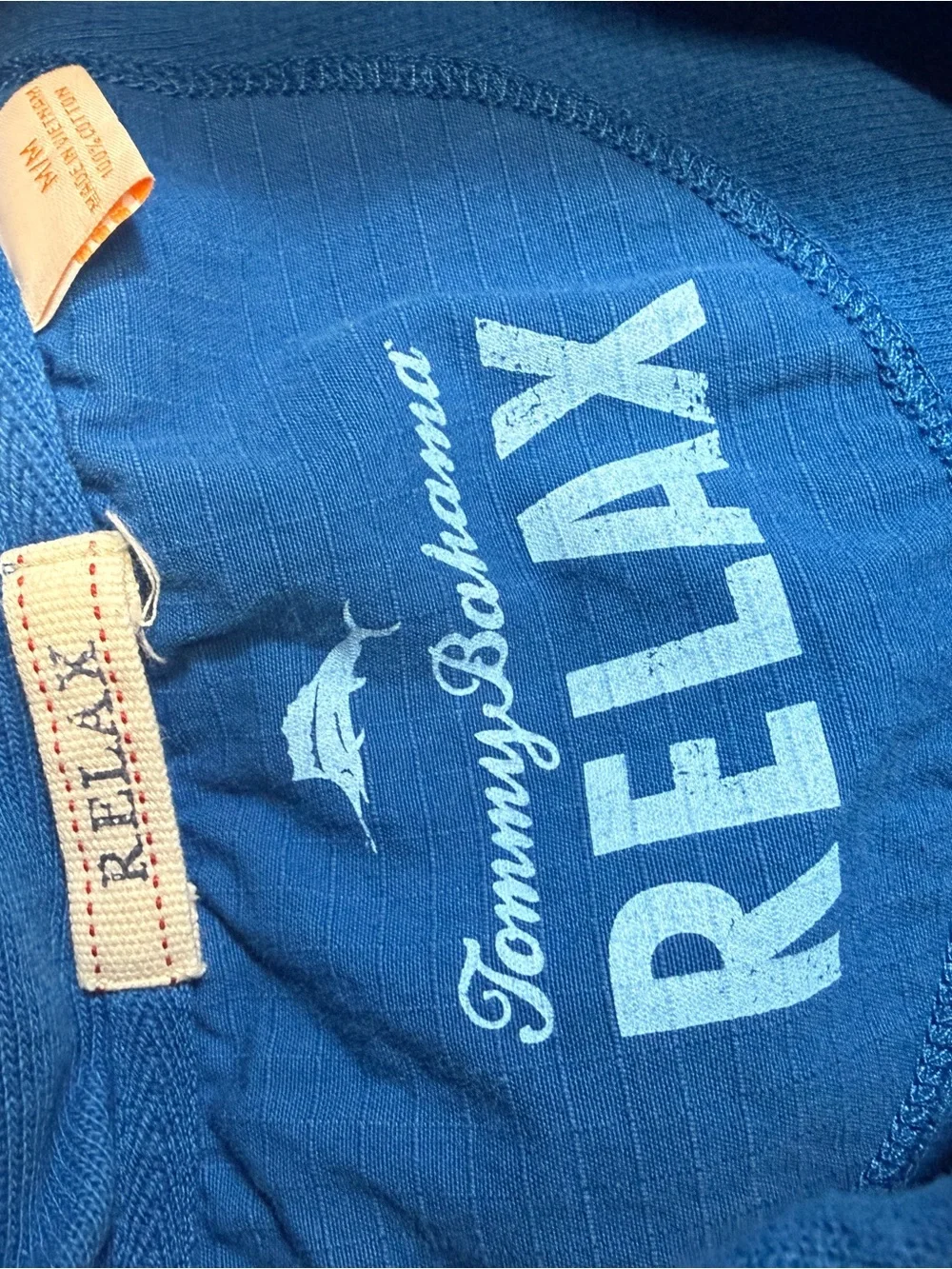 Tommy‎ Bahama Men's Royal Blue Half-Zip Pullover Sweatshirt